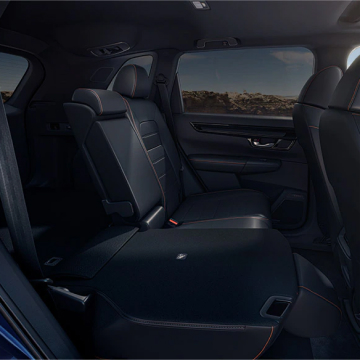 Interior shot of rear seating