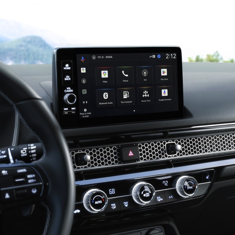 dashboard touchscreen controls